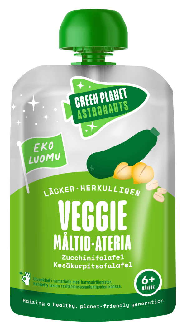 Luomukasvisateria Kesäkurpitsa Falafel